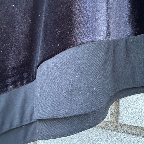 J. Jill Wearever Black Velvet Asymmetrical Poncho Wrap Shawl Topper One Size - Picture 8 of 8